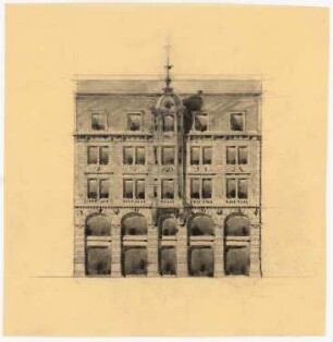 Wohn- und Geschäftshaus E. Treumann, Berlin-Mitte: Ansicht
