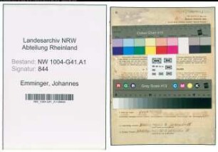 Entnazifizierung Johannes Emminger , geb. 01.06.1912 (Polizist)