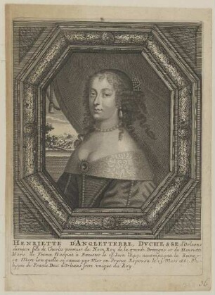 Bildnis der Henriette d'Angletterre, Duchesse d'Orleans