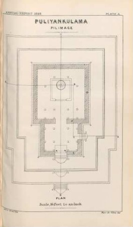 Plate A. Puliyankulama. Pilimagé. Plan