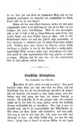 Statistische Kleinigkeiten.