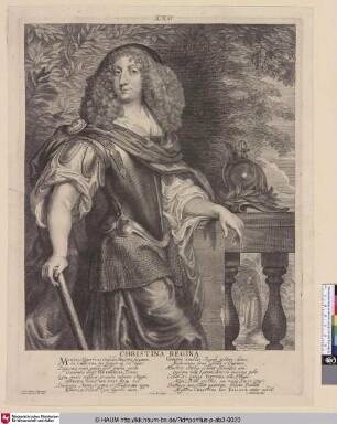 Christina Regina [Königin Christina von Schweden als Minerva]