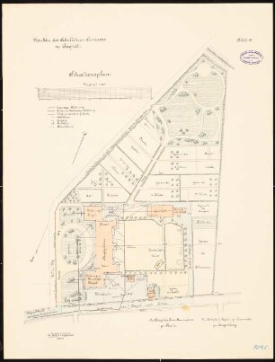 Schullehrer-Seminar, Ragnit: Lageplan 1:500