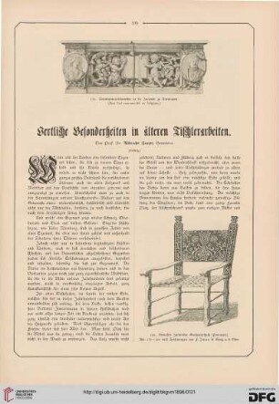 Oertliche Besonderheiten in älteren Tischlerarbeiten, [2]