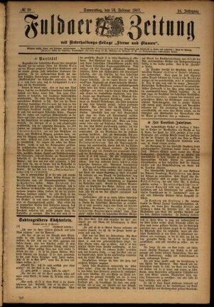 Ausgabe vom Donnerstag, den 18. Februar 1897.