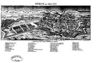 Karte: Berlin, im Jahre 1688