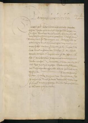 Paedagogii constitutio.