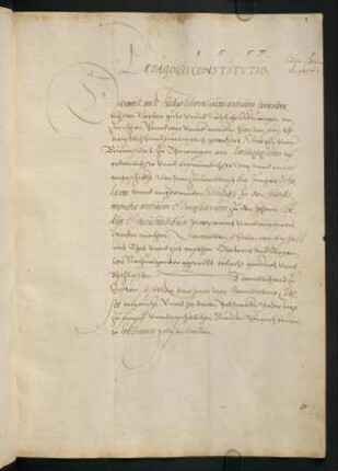 Paedagogii constitutio.