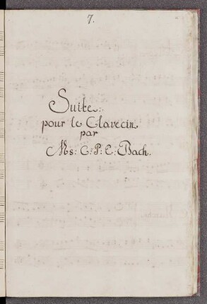 Suite pour le Clavecin Es-Dur (BWV Anh 127; Wq 116/1, H 171)