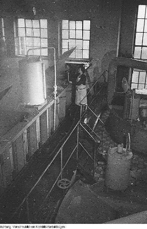 Dresden. VEB Bramsch Dresden, Produktion, März 1953