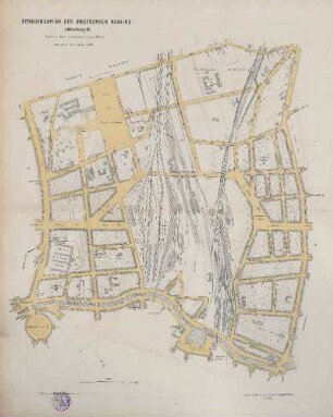 Karte: Abtheilung III. Das Terrain zwischen dem Schifffahrts-Kanal, der Tempelhofer und Potsdamer Straße