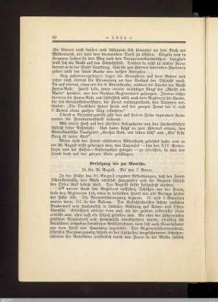 Verfolgung bis zur Meurthe