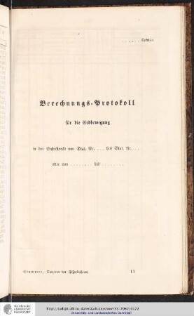 Berechnungs-Protokoll für die Erdbewegung
