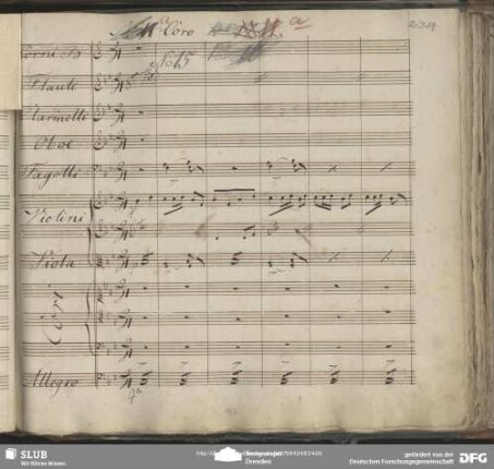 No. 11 Coro: "Aufs Feld hinaus"