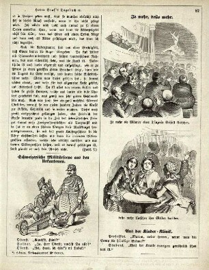"Schweizerische Militärscene aus den Urkantonen" "Je mehr, desto mehr"