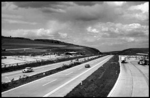 Ildehausen: Autobahn bei der Raststätte