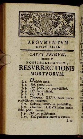 Argumentum huius libri.