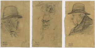 Portraits älterer Männer, Mann mit Hut