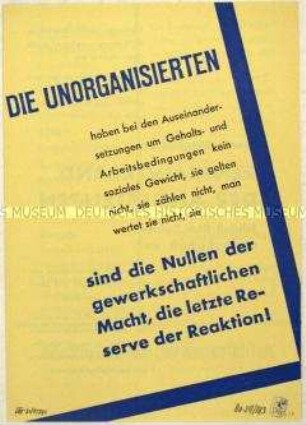 Aufruf zum Eintritt in den Zentralverband der Angestellten