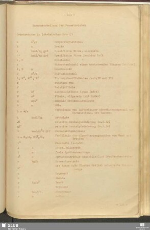 Zusammenstellung der Formelzeichen