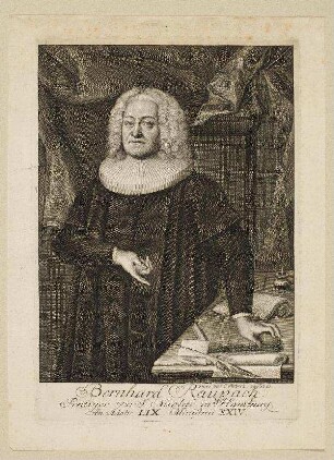 Bildnis von Bernhard Raupach (1682-1745)