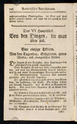 248-255, Das VI. Hauptstueck