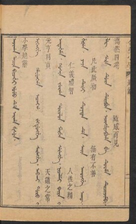 Ajigan tacin bithei uju de araha gisun = 小學題辭
