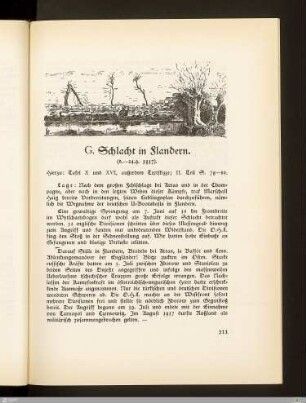 G. Schlacht in Flandern