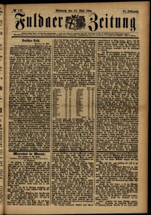 Ausgabe vom Mittwoch, den 23. Mai 1894.