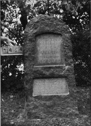 Grabstein 1454 [Hahn S. 136 Grab-Nr. 2188/89]