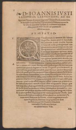 D. Ioannis Iusti ... in librum secundum Alloquiorum Iesu Christi ad quamvis fidelem animam. Praefatio.