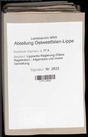 Grundstücksverkäufe in der Vogtei (sp. Amt) Lage und Heiden (Landkatasterkommissionssachen), Bd. 8
