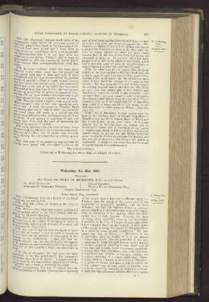 Wednesday, 8th May 1867.