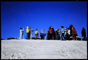 Feldberg: Skiläufer auf der Feldbergpiste