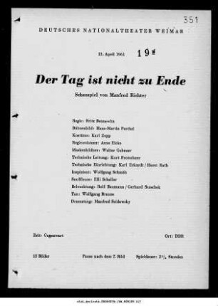 Der Tag ist nicht zu Ende