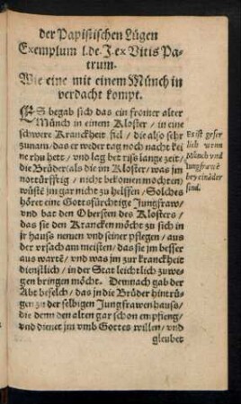 Wie eine mit eiem Münch in verdacht kompt.