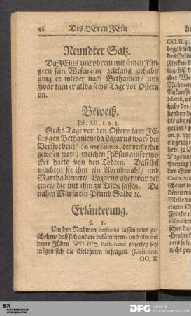 Neundter Satz.
