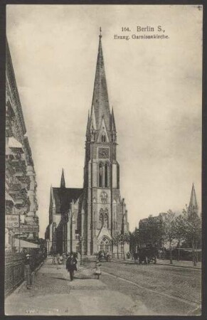 Ansichtskarte Evangelische Garnisonkirche, Kaiser-Friedrich-Platz