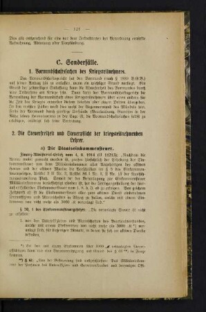 121-134, C. Sonderfälle