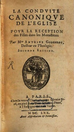 La conduite canonique de l'eglise ...