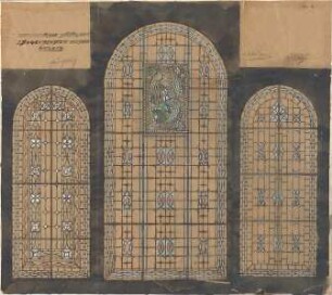 Dolmetsch, Heinrich; Stuttgart; Markuskirche - Fensterverglasungen (Ansicht)