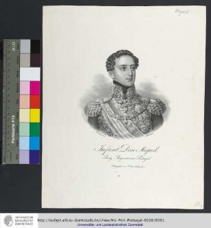 Infant Don Miguel, Prinz Regent von Portugal
