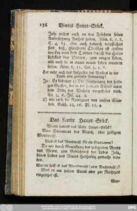 Das fünfte Haupt-Stück.
