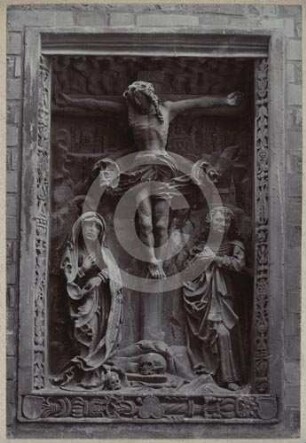 Kreuzigungsrelief an der Elisabethkirche Breslau