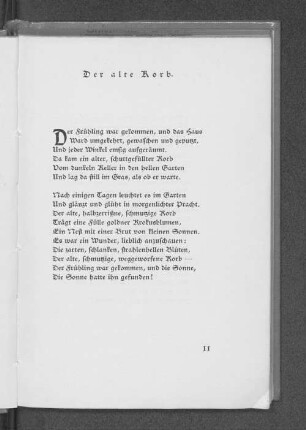 Der alte Korb.