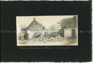 Zerstörte Häuser in Bailleul
