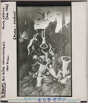 Dirk Bouts (Dieric Bouts): Die Hölle (Altarflügel). Paris, Louvre