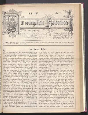Juli 1884. Nr. 7