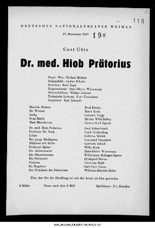 Dr. med. Hiob Präterius