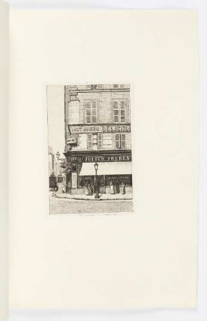 Place de la Bourse - le patissier Julien, Blatt 12 der Folge "Paris intime"